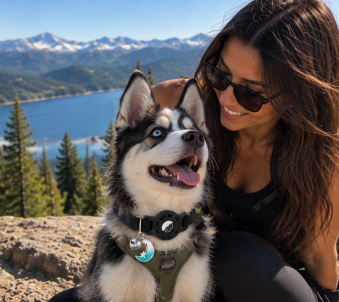WagClub™ AirTag-Compatible Pet Collar | Secure Holder + Bell
