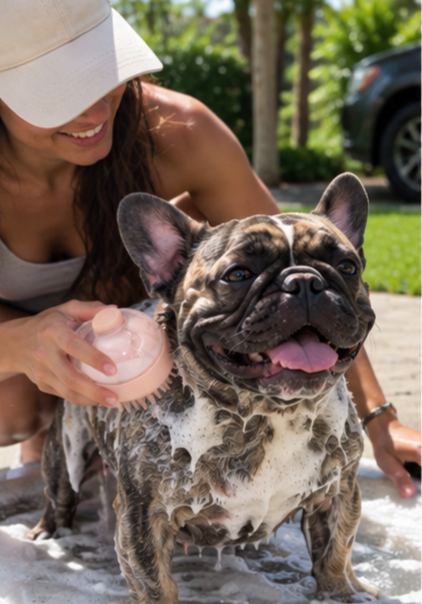 WagClub™ 2-in-1 Silicone Pet Bath Brush & Shampoo Dispenser