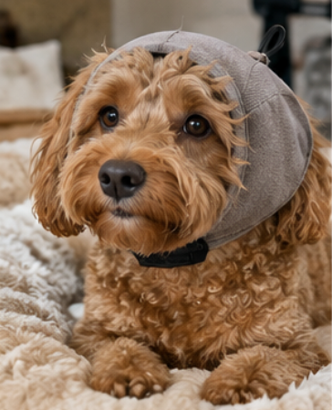 WagClub™ Adjustable Calming Ear Wrap for Dogs | Soft Noise-Reducing Hood