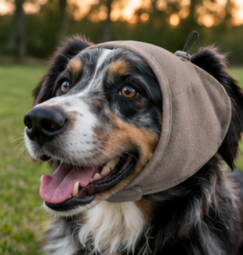 WagClub™ Adjustable Calming Ear Wrap for Dogs | Soft Noise-Reducing Hood