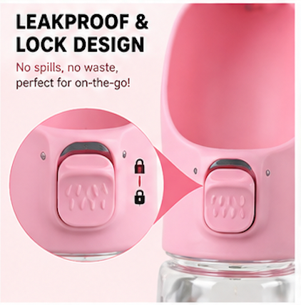 WagClub™ Portable Pet Water Bottle | Travel Bowl